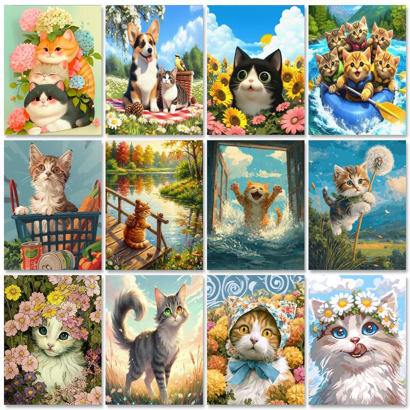 Art Craft Cat - Набор для рисования по номерам GATYZTORY: