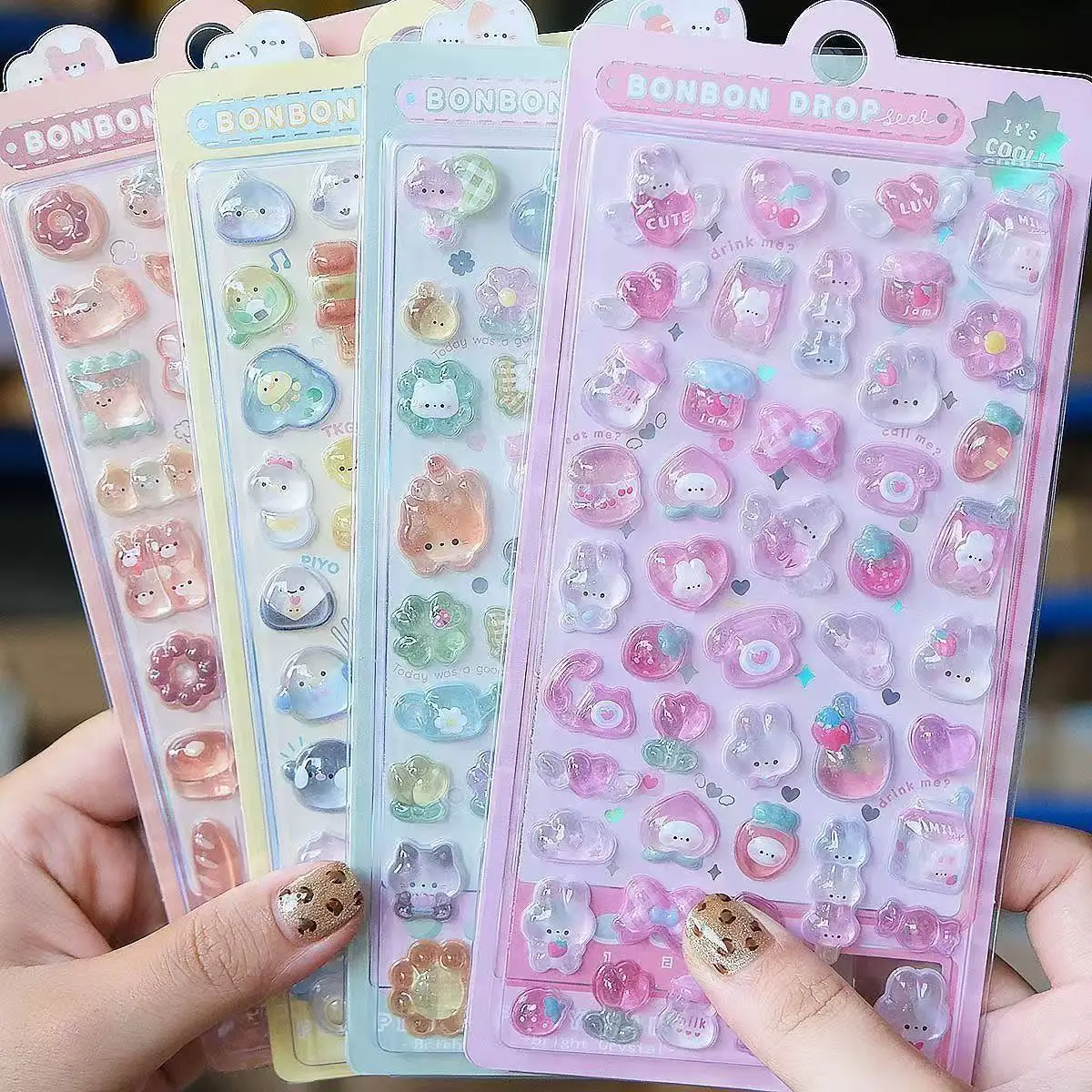 Artwork Craft - Наклейки из 3D-желеобразной смолы Kawaii 2027: