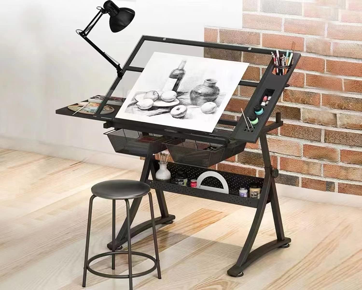 Art And Craft Studio - Стеклянный чертежный стол для рисования –