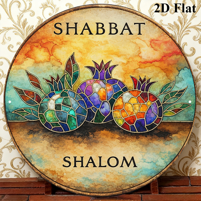 Art & Craft Hari Raya - CIFBUY Винтажный алюминиевый настенный декор, водонепроницаемый,
