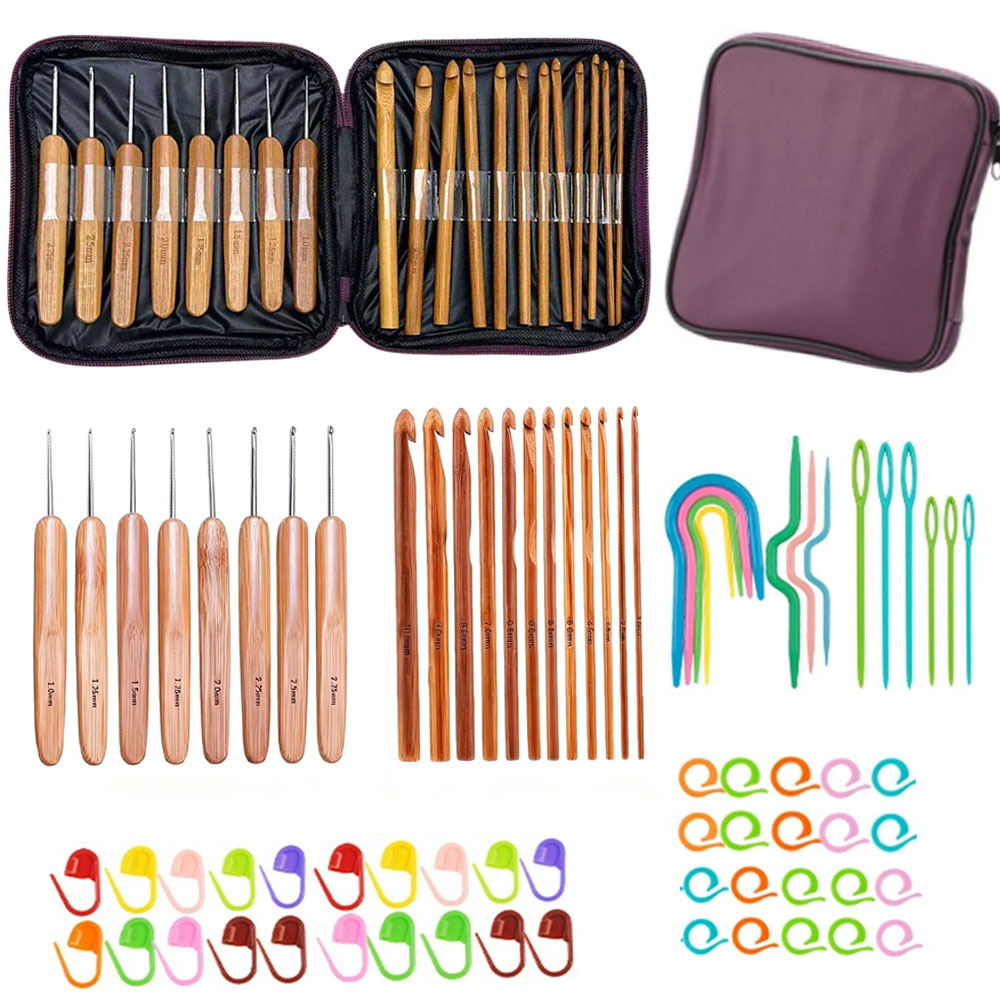 Набор из 74 бамбуковых крючков – обзор и цена Art Craft Materials