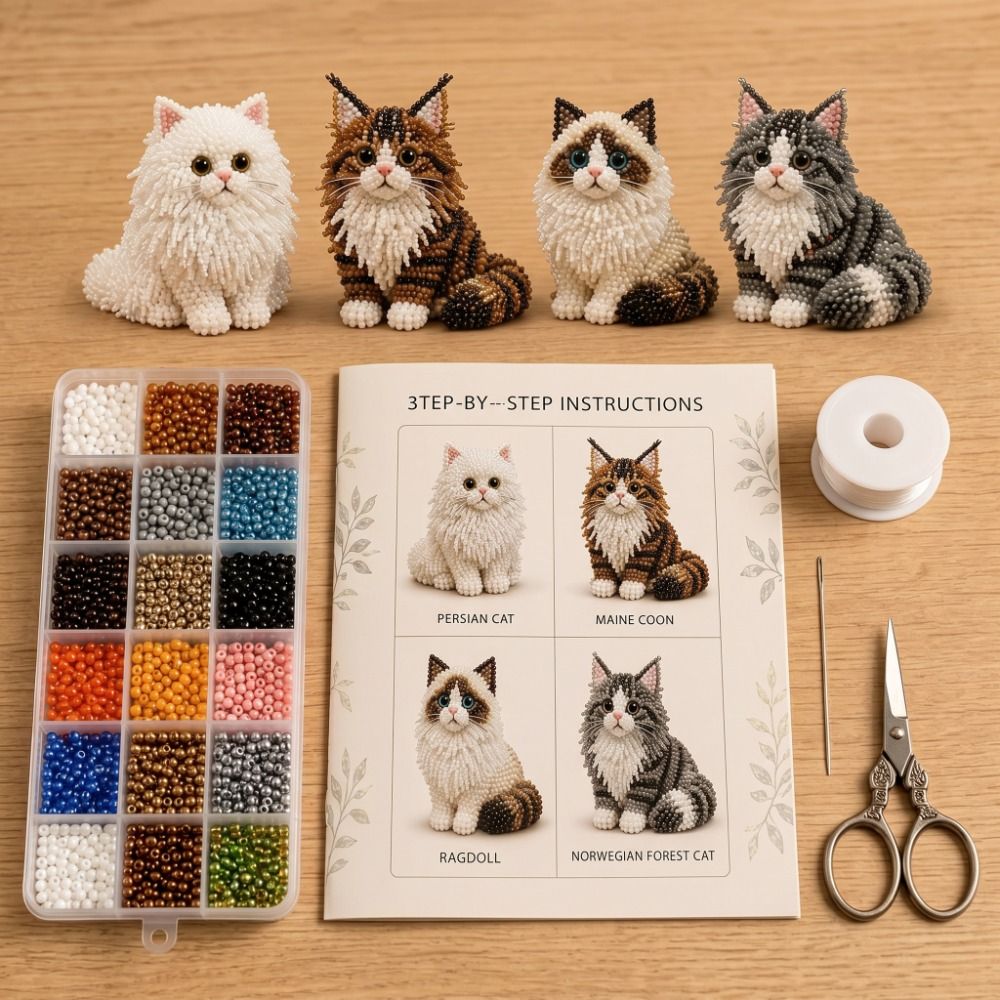 Набор для вышивания бисером св – обзор и цена Art Craft Cat