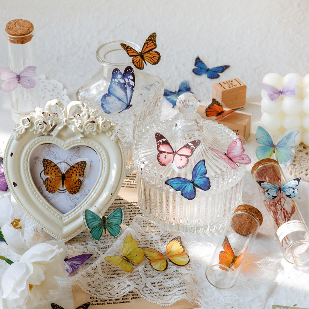 40 шт/мешок наклейки бабочки П – обзор и цена Art Craft Items